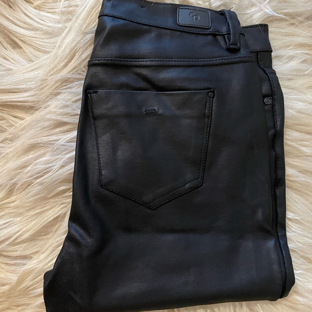 Leather black pants/tights